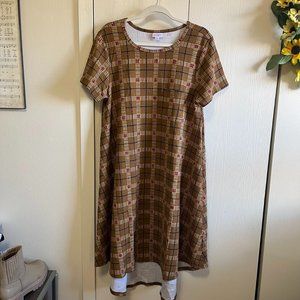 LuLaRoe Plaid Carly Dress